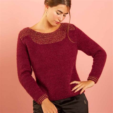 Mod Le Tricot Pull Acelle Patron Tricot Tricotez Moi