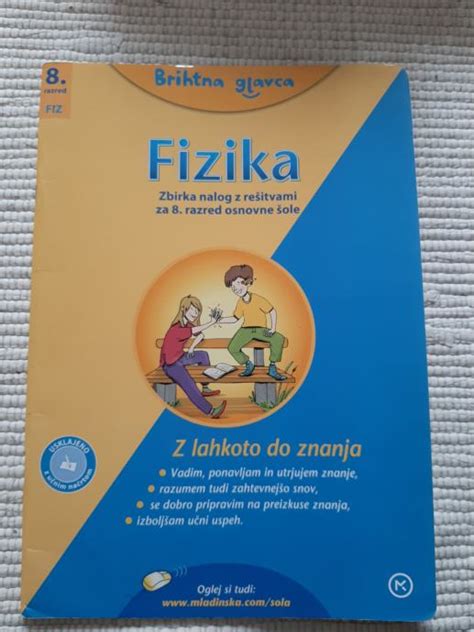 Brihtna Glavca Fizika 8 Zbirka Nalog Za Fiziko Z Rešitvami Za 8 Raz