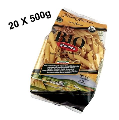 Pasta Granoro Pennee Rigati No 43 BIO 10 Kg 20 X 500g Pasta Reis