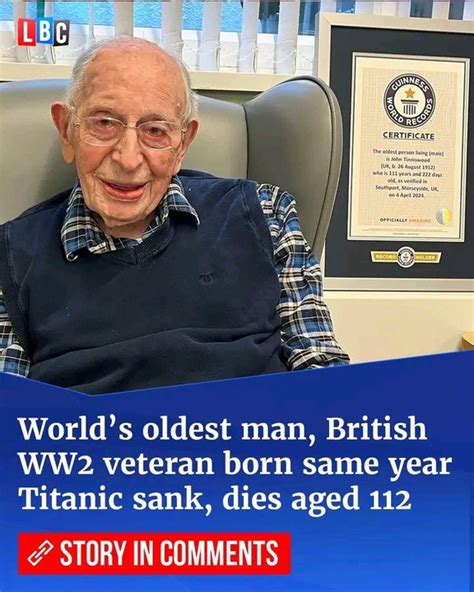 Worlds Oldest Man John Tinniswood Dies At 112 Health Nigeria