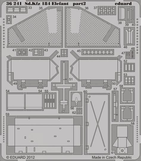 Eduard Sd Kfz Elefant Dla Tamiya Eduard Sd Kfz