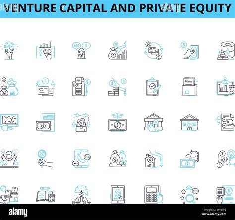 Venture Capital And Private Equity Linear Icons Set Funding