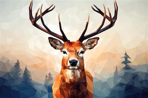 Premium Ai Image A Deer With Antlers On Its Head