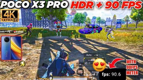 Poco X3 Pro Hdr90fps 4k 90 Fps Pubg Test I Poco X3 Pro Pubg With Fps