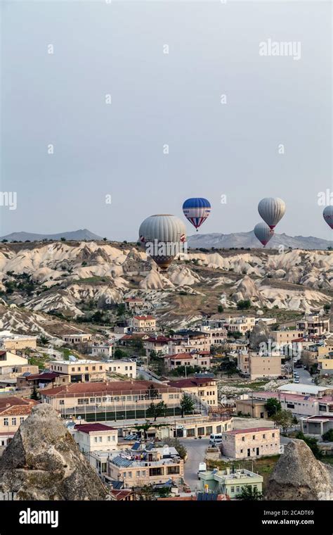 Goreme Cappadocia Turkey May 08 2014 Kapadokya Flying Balloons