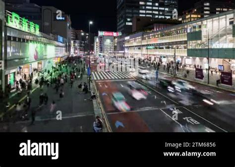 Tokyo Japan Dec Time Lapse Of Car Traffic Transportation