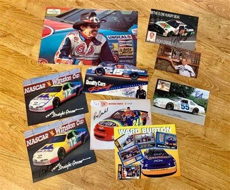 8pc NASCAR Signed Pictures - BHHS GA Properties Auction Group