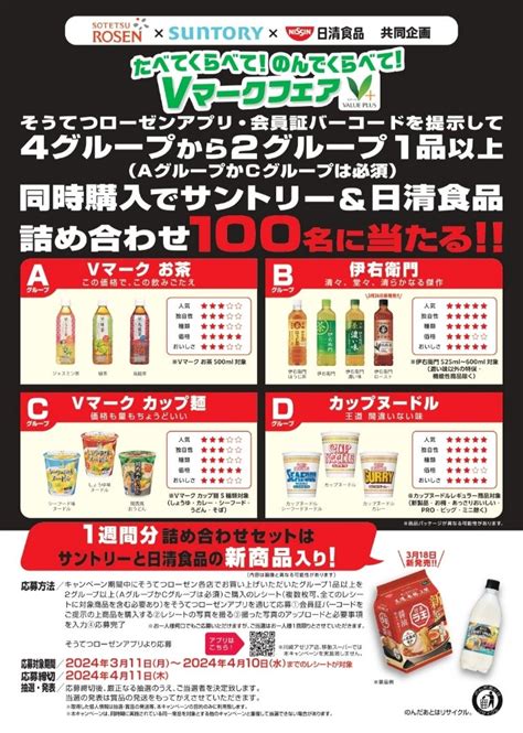 ★相鉄ローゼン×サントリー×日清食品★キャンペーンのお買い物 まこ妻の懸賞記録