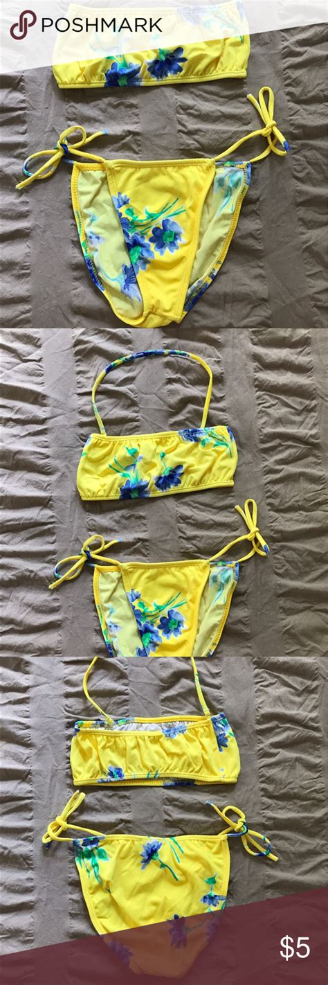 Yellow Floral Bikini Floral Bikini Yellow Floral Floral