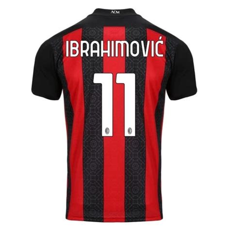 AC Milan Ibrahimović 11 Thuis Shirt 2020 2021 classic voetbalshirts