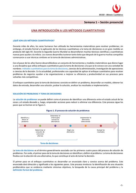 MA368 2024 0 Guía alumnos S1 Semana 1 Sesión presencial UNA