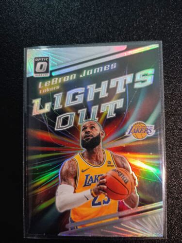 2023 24 Donruss Optic Lebron James Lights Out Holo Silver Parallel