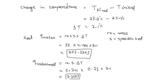 SOLVED Title Enthalpy Of Hydration Of Sodium Acetate Salt Used