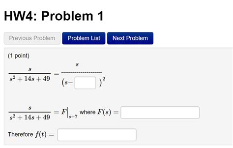 Solved Hw Problem Previous Problem Problem Listnext Chegg