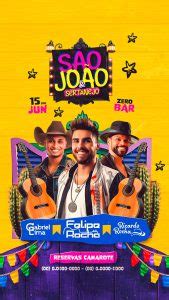 Story Flyer São João e Sertanejo Gabriel Lima Felipe Rocha Ricardo