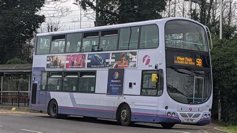 FULL ROUTE VISUAL First Essex Route 5B Grays Bus Station To Pitsea