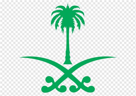 Green Tree And Swords Illustration Saudi Arabia Logo Cdr Hajj Leaf