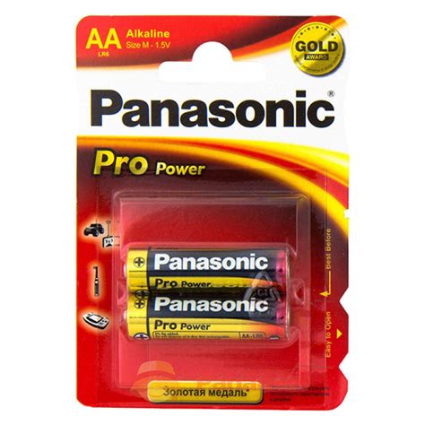 Батарейки алкалиновые Panasonic Pro Power AA LR6 1 5 v