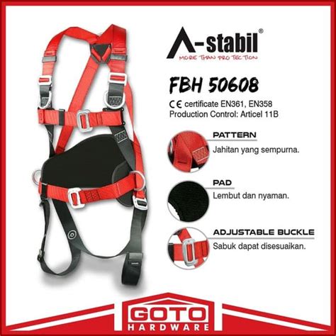 Jual Full Body Harness Safety Belt Astabil Extenders Sabuk