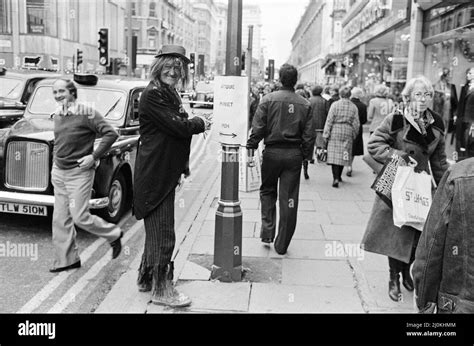 Jon Pertwee as Worzel Gummidge pictured out and about, dressed in ...