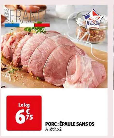 Promo Porc épaule Sans Os chez Auchan iCatalogue fr