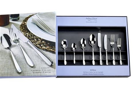 Cutlery Willow Stainless Steel 58 Piece 8 Person Boxed Cutlery T