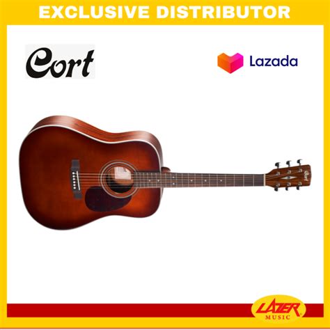 Cort EARTH70 Earth Series Dreadnought Solid Top Scooped Bridge Acoustic