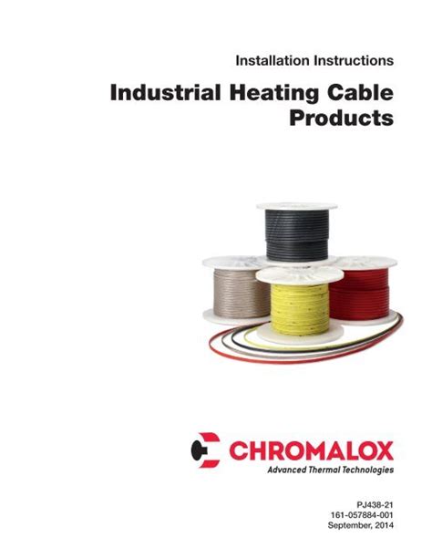 Heating Cable Installation Manual Chromalox Precision Heat And