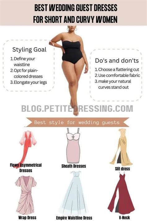 Wedding Guest Dresses Guide For Short And Curvy Women Petite Dressing