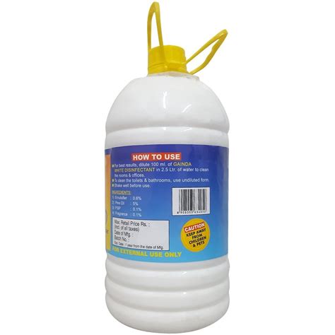 Liquid 99 Floor Cleaner White Phenyl Pack Size 5 Litre Pack Type