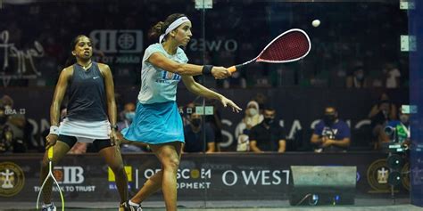 El Gouna International RD3 Glass Court Player Reaction PSA Squash Tour