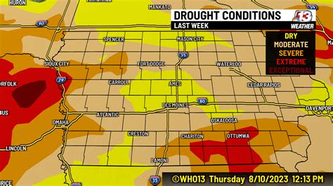 Latest drought monitor shows little relief for central Iowa | who13.com