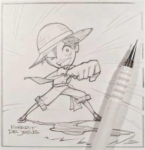 One Piece Luffy By Banzchan On Deviantart Drawing Cartoon Characters