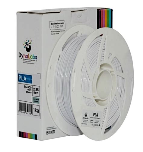 Filamento PLA Dynalabs 2 85mm 1kg Branco Loja 3D