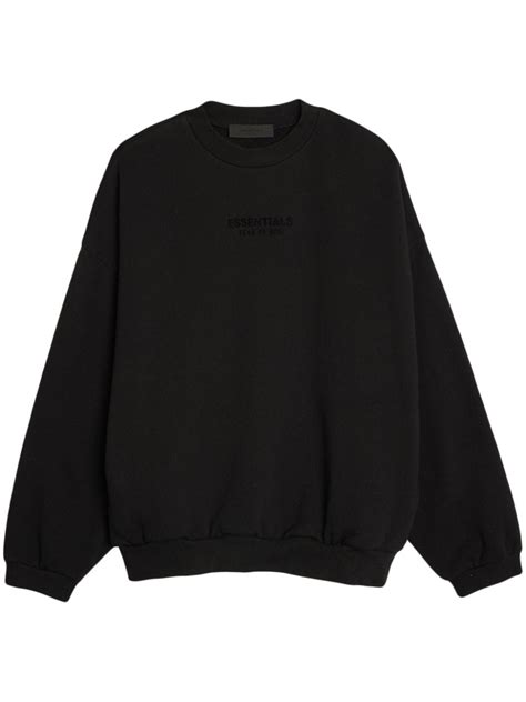 Fear Of God Essentials Crew Neck Cotton Sweatshirt Farfetch