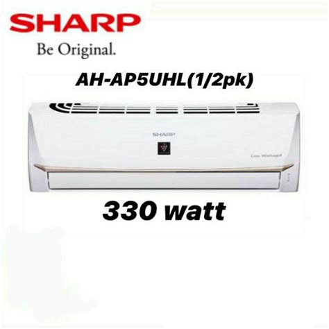 Jual AC Sharp Plasmacluster 1 2PK 1 2 PK 05 PK 05PK AH AP5UHL LOW WATT