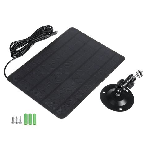 W V Micro Usb Solar Panel Mah Degree Rotation Waterproof