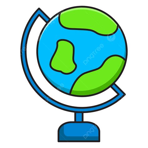 Gambar Ilustrasi Kartun Vektor Globe Globe Kartun Ilustrasi Png Dan