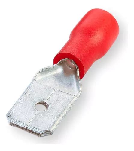 Terminal Macho Faston Pré Isolado 0 5 Á 1 5mm² Vm 100 Un Cor Vermelho