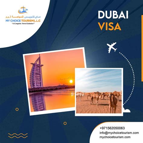 An Advertisement For The Dubai Visa