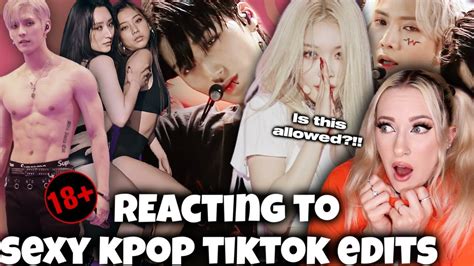 Reacting To Sexy Kpop Tiktok Edits Pt 4 Thirstday 24 Youtube