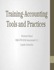 MBA FPX 5010 MaustBreanna Assessment 1 1 Pptx Training Accounting