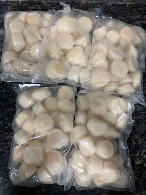 Japanese Hokkaido Scallops 1kg Food And Drinks Fresh Produce On Carousell