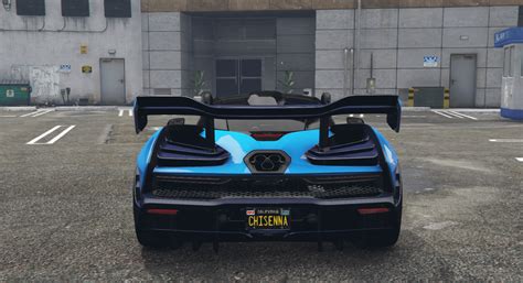 Shmee Mso Mclaren Senna Dark Blue Carbon Fiber Livery Gta