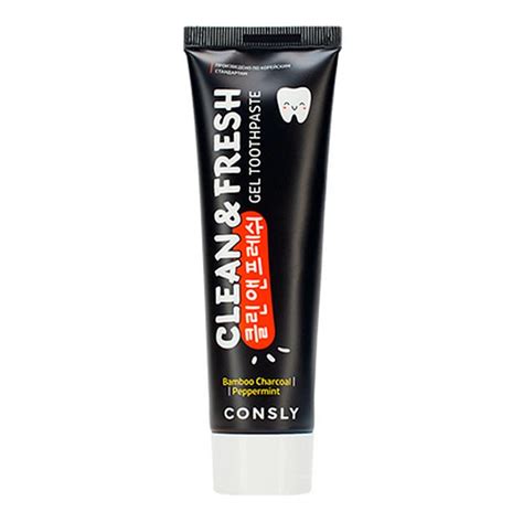 Гелевая зубная паста с бамбуковым углем CONSLY Clean&Fresh Bamboo ...