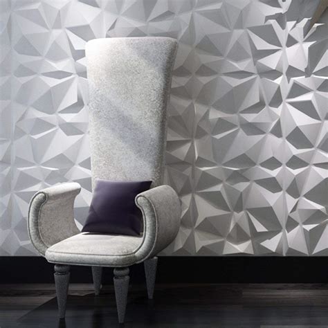 Buy Art3d Decorative 3D Wall Panels Diamond Design Pack of 12 Tiles 32 ...