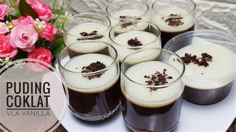 Resep Puding Coklat Vla Vanilla Resep Puding Ala Kfc Chocolate Pudding Recipe Youtube