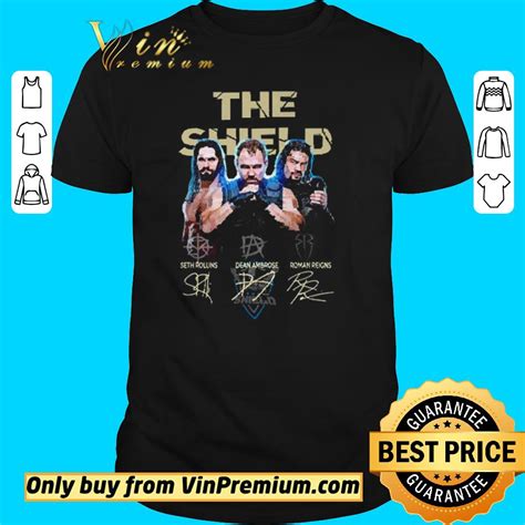 Top Wwe The Shield Seth Rollins Signatures Shirt Hoodie Sweater Longsleeve T Shirt