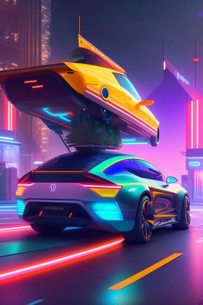 Premium AI Image Futuristic Car