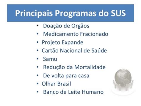 Farmácia Saúde Pública Principais Programas Do Sus